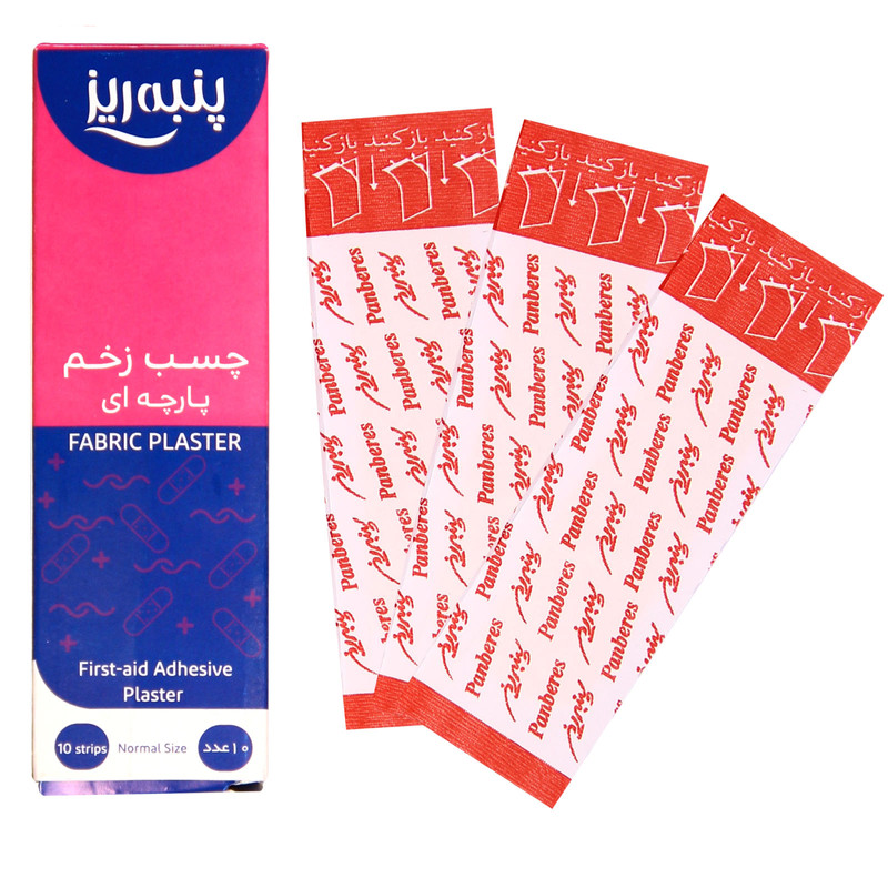 چسب زخم پارچه ای پنبه ریز مدل Fabric بسته 10 عددی