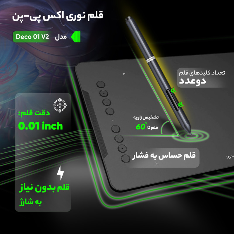 قلم نوری اکس پی-پن مدل Deco 01 V2