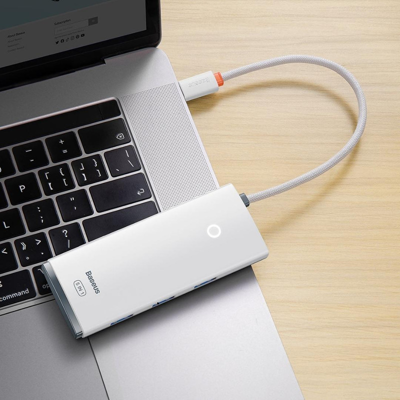 هاب 5 پورت usb-c باسئوس مدل BS-OH018