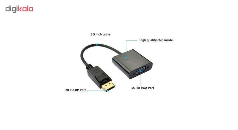 مبدل Display Port به VGA پی نت مدل DP