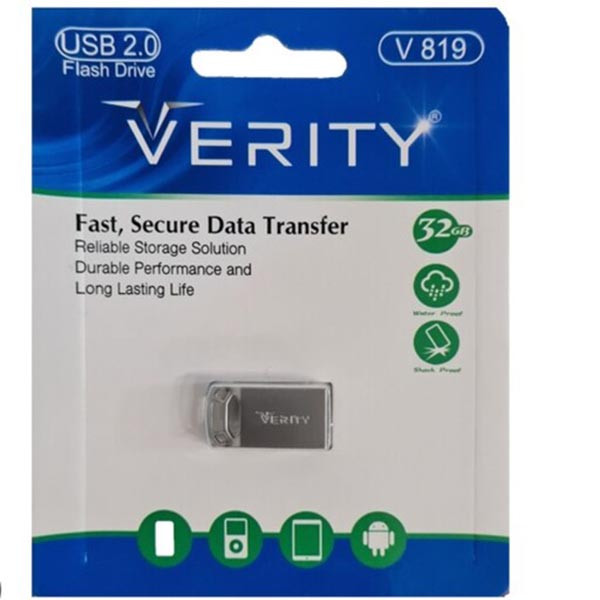 فلش مموری وریتی مدل V819 USB2.0 ظرفیت 32 گیگابایت