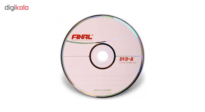 دی وی دی خام فینال مدل DVD-R بسته 50 عددی