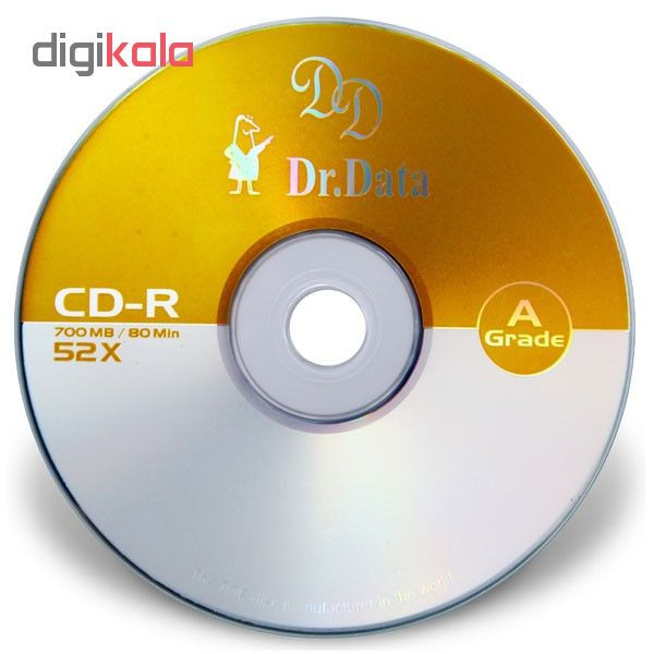 سی دی خام دکتر دیتا مدل CD-R پک 50 عددی