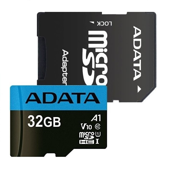 کارت حافظه‌ microSDHC ای دیتا مدل Premier کلاس 10 استاندارد UHS-I U1 سرعت 100MBps ظرفیت 32 گیگابایت به همراه آداپتور SD