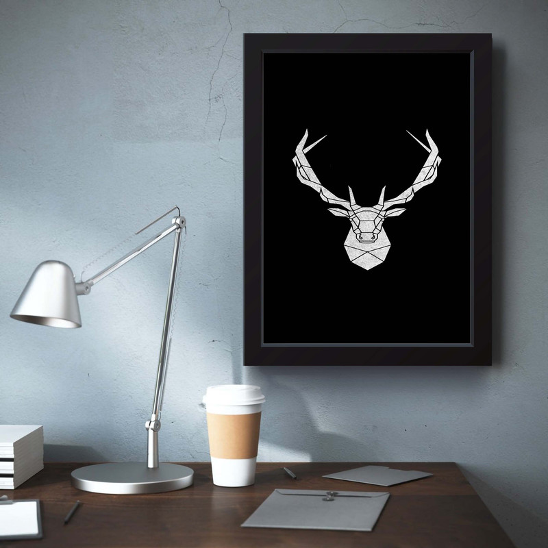 تابلو مدل مینیمال ghost deer کدm50122