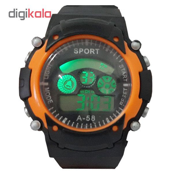 ساعت مچی دیجیتال مردانه اسپورت مدل A-58-2