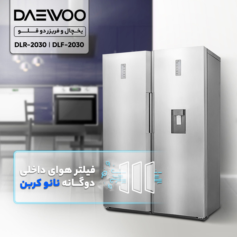 یخچال و فریزر دوقلو 40 فوت دوو مدل  DLR-2030 / DLF-2030