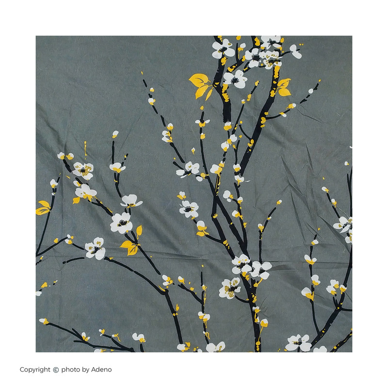 ملحفه آدنو مدل گلریز کد CH52 دونفره سایز 220x240 سانتی متر 