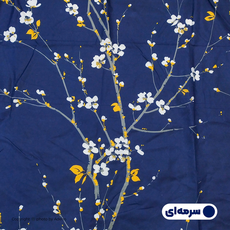 ملحفه آدنو مدل گلریز کد CH52 دونفره سایز 220x240 سانتی متر 
