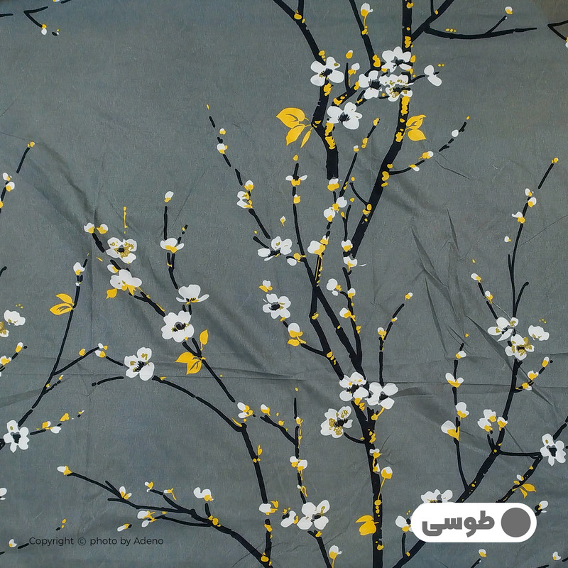 ملحفه آدنو مدل گلریز کد CH52 دونفره سایز 220x240 سانتی متر 
