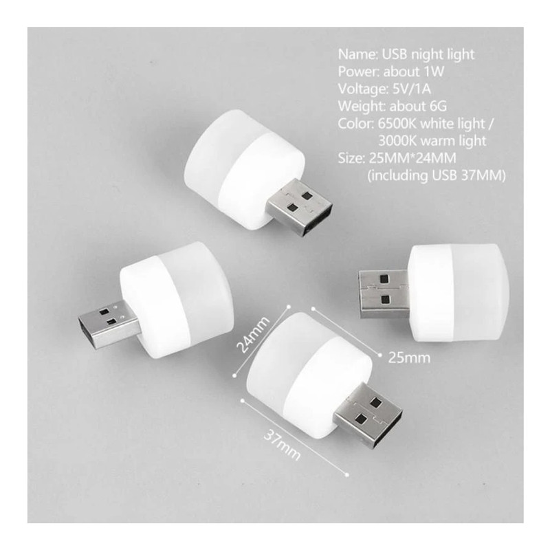 چراغ قوه مدل USB بسته 5 عددی