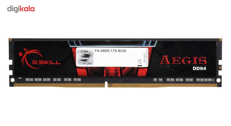 رم دسکتاپ DDR4 تک کاناله 2400 مگاهرتز CL17 جی اسکیل مدل AEGIS ظرفیت 8 گیگابایت