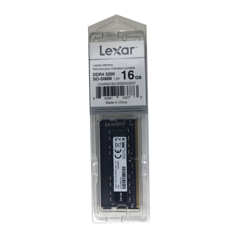 رم لپتاپ DDR4 دو کاناله 3200 مگاهرتز CL22 لکسار مدلLD4S016Gظرفیت 16 گیگابایت