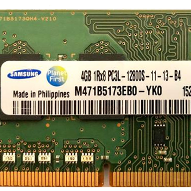 رم لپ تاپ DDR3L تک کاناله ۱۶۰۰ مگاهرتز CL11 سامسونگ مدل PC3L ظرفیت 4 گیگابایت