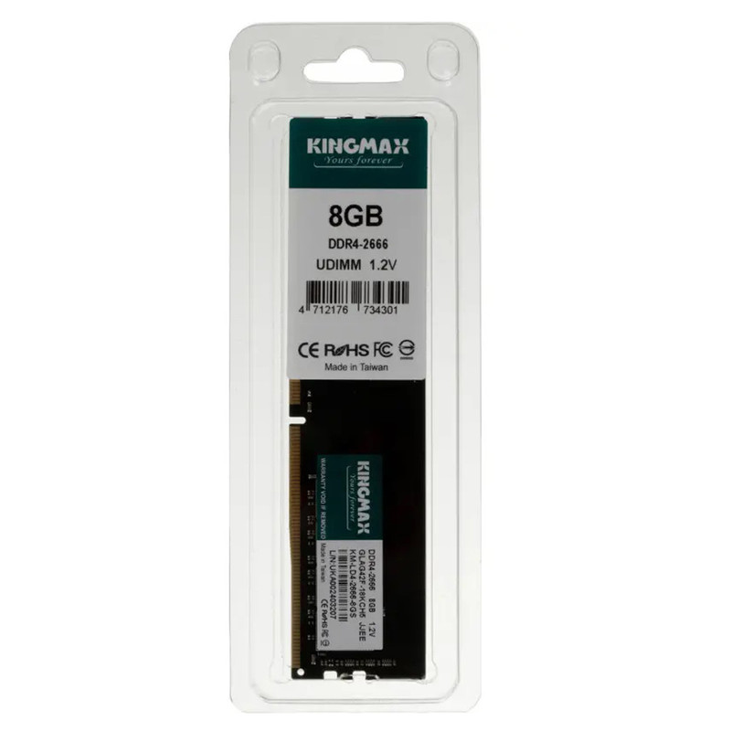 رم دسکتاپ DDR4 تک کاناله 2666 مگاهرتز CL19 کینگ مکس ظرفیت 8 گیگابایت